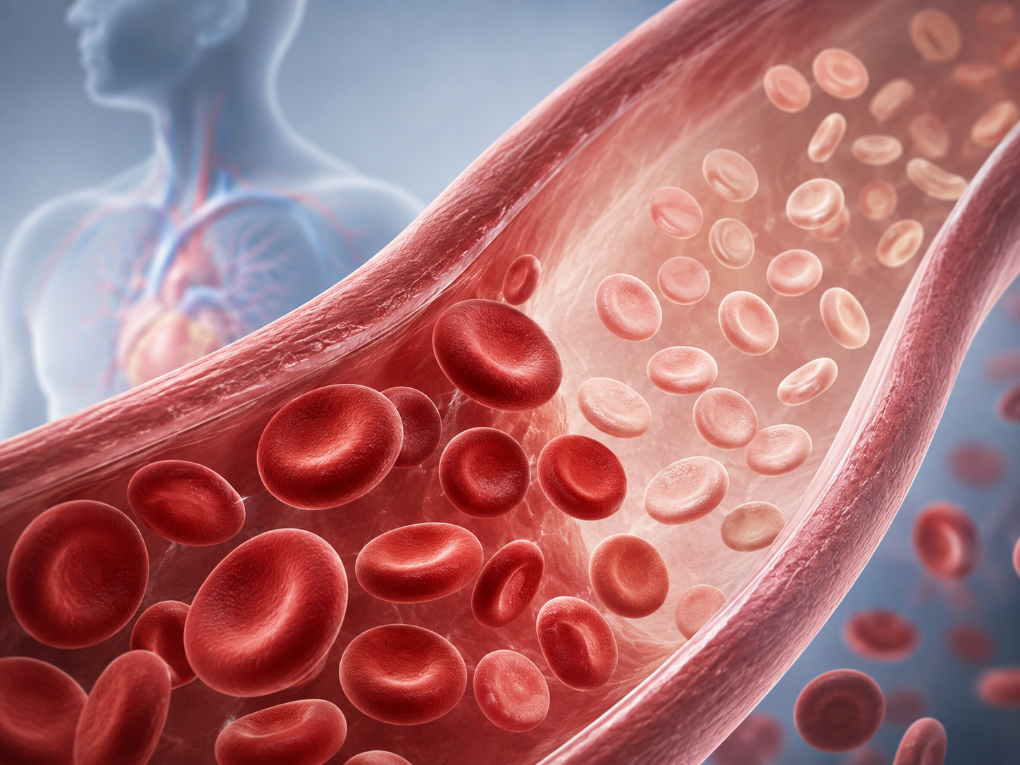 Illustrazione medica dedicata alle anemie e agli eritrociti