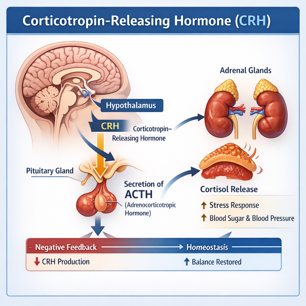 CRH: qué es, bioquímica, neuronas CRH, secreción y control del eje ...